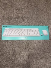 Logitech MK270 Wireless Keyboard  Mouse Combo for Windows 2.4GHz Wireless White