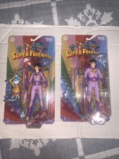 2 McFarlane Toys Super Friends The Wonder Twins Zan & Jayna with Gleek