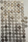 Lot of 94 Roosevelt Dimes - Mixed 90% Silver and Clad.