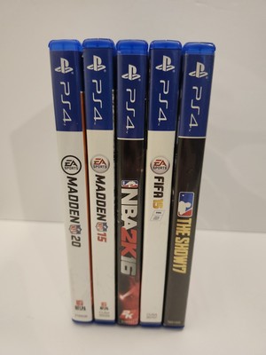 PS4 Sports Game Lot Madden 20 15 NBA 2K16 FIFA 15 MLB The Show 17