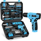 139-Piece Tool Set with 8V Cordless Drill - Complete DIY Home Repair Kit