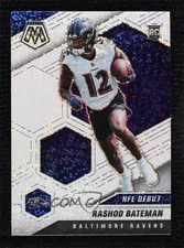 2021 Panini Mosaic NFL Debut White Sparkle Prizm Rashod Bateman #249 0d44