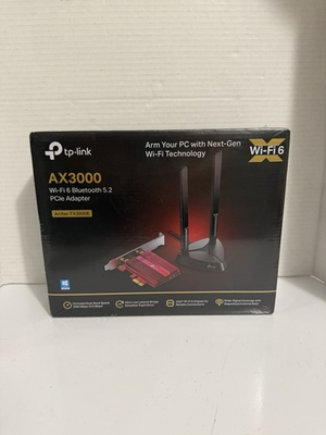 #ad NEW SEAL TP Link Archer TX3000E Wi Fi 6 Bluetooth 5.0 PCIe Adapter $19.99