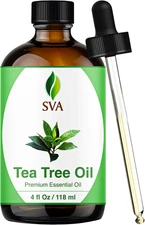 SVA Tea Tree Essential Oil – 4 Fl Oz – 100% Natural Tea Tree Oil - for Diffuser