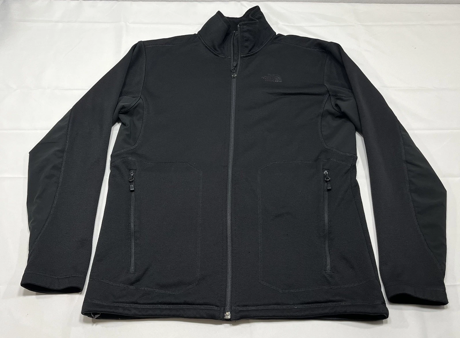 The North Face Jacket Men’s Medium Black Full Zip Waffle Knit Mock Neck
Opens in a new window or tab