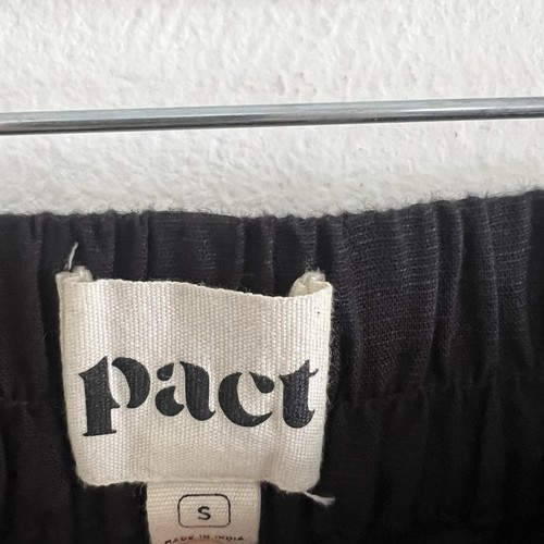 Pantalone donna PACT nero cotone biologico canapa pull on chino taglia S - Foto 3 di 8