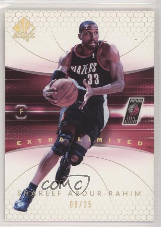 2004-05 SP Authentic Extra Limited 9/25 Shareef Abdur-Rahim #71 d5c