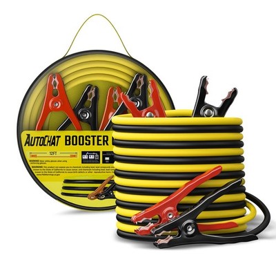 ''8 Gauge 12ft Car Jumper Cables for Jump Starting Dead Batteries with Bag''
