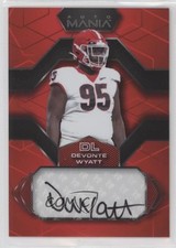 2022 Wild Card Mania Retail Hex Red Mirror Devonte Wyatt Rookie Auto RC 0sm1. rookie card picture