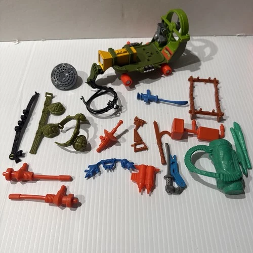 Vintage TMNT Cheapskate Vehicle 1988 Playmates Toys Weapons Lot