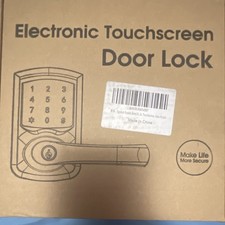 Electronic Touchscreen Keypad Door Lock Lever, Satin Nickel, Keys Instructions