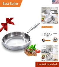 Non-Toxic Induction Skillet 12.5” – Efficient Heat, Ergonomic Handle Design