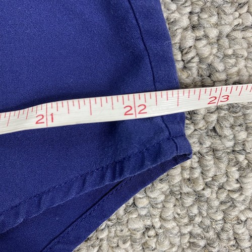 Uniqlo Top Womens XL Navy Blue Button Up Collar Sleeveless Shirt Lightweight - Picture 9 of 10