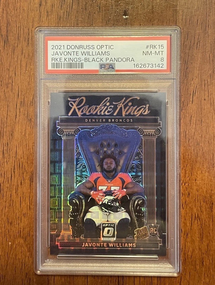 Javonte Williams Panini Donruss Optic Rookie Kings #RK15 Black Pandora