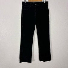 Nili Lotan Women's Black Corduroy Bootcut Pants Size 6