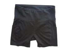 Ebb & Flow Comfortable Black Active Shorts with Pockets