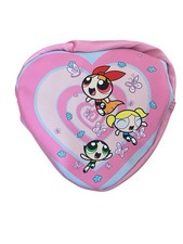 Powerpuff Girls Heart Shape Zipper Bag Blossom Bubbles Buttercup Lunch Makeup
