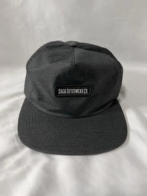 Saga Outerwear Co Strap Back Hat Dark Gray Made In USA