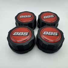 Bbs Ra Mahle E50 Logos Emblem Set Of 4 Center Caps Small Hole Red Logos