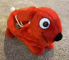 LEGO Duplo 1984 Red Plush Toy Carrier Storage Zip Bag Case Vintage Keychain Tag