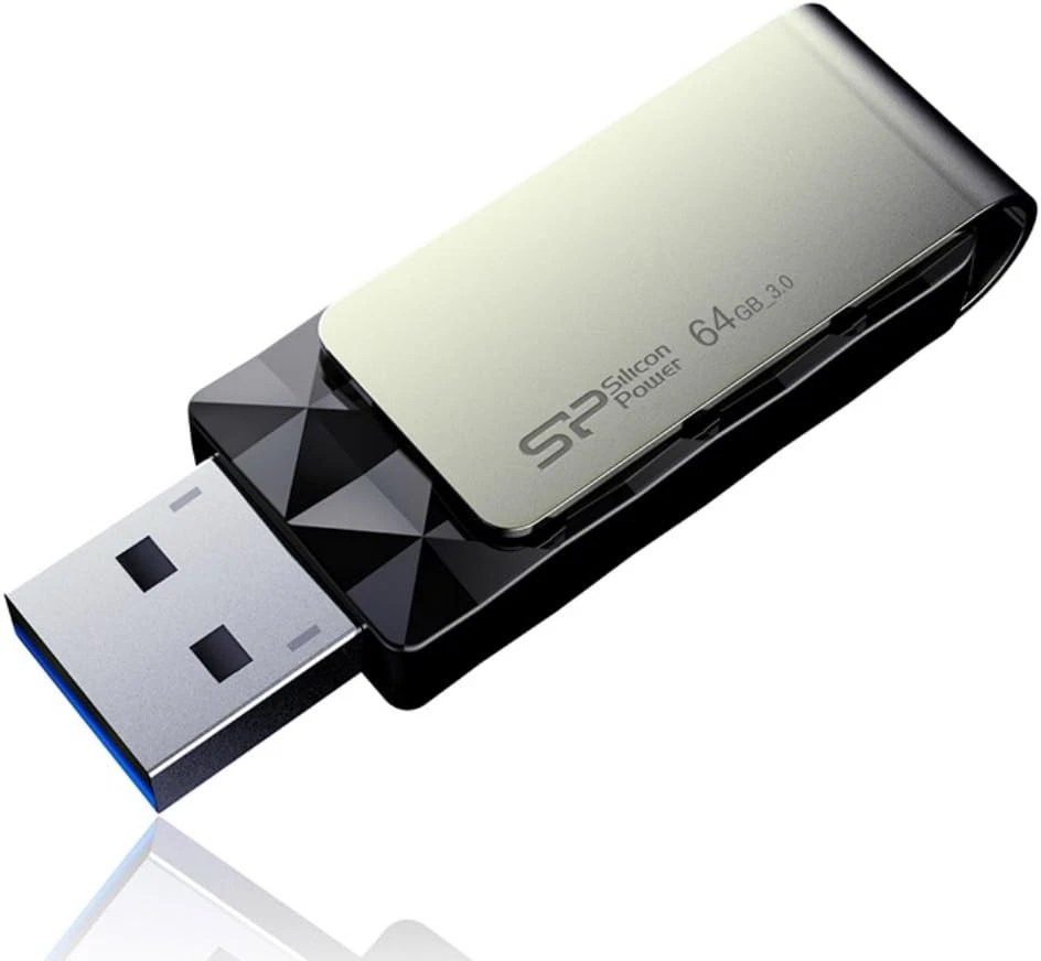 64 GB Silicon Power B30 Blaze USB3.0 Flash Drive Swivel Style, USB 3.1 Gen1 (USB - Image 3 of 4