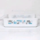 MCM Vintage Royal USA Anchor Hocking Blue Heaven 10" Square Glass Baking Dish
