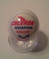 Chevron Aviation Glass 1" Logo Marble