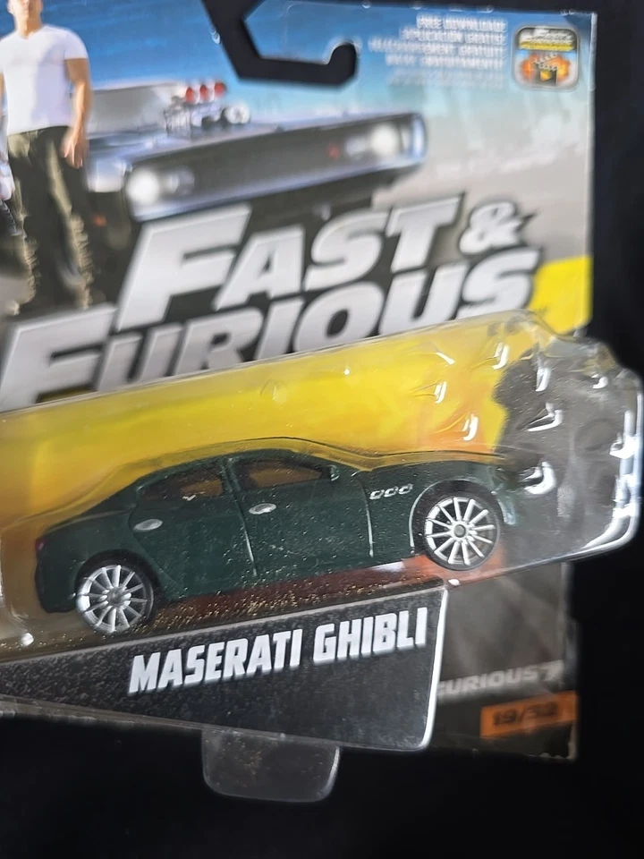 Mattel Fast & Furious Maserati Ghibli 1:55 Scale Diecast 19/32 Furious 7 - Image 3 of 4