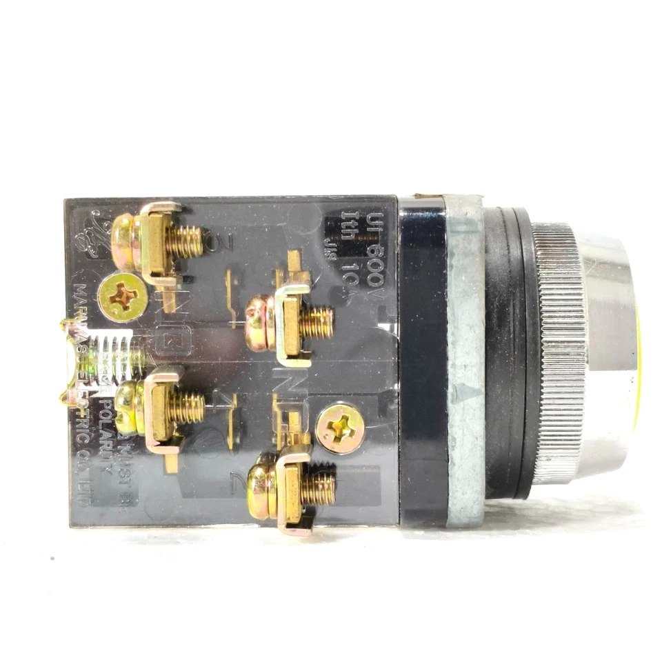 MARUYASU DENGYO MP-1Y MOMENTARY PUSH BUTTON SWITCH YELLOW - Image 4 of 4