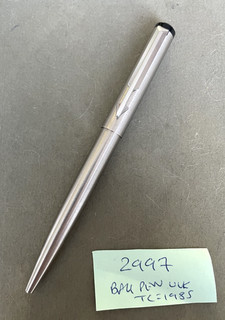 Parker Vector Flighter ballpoint pen all steel UK 1985