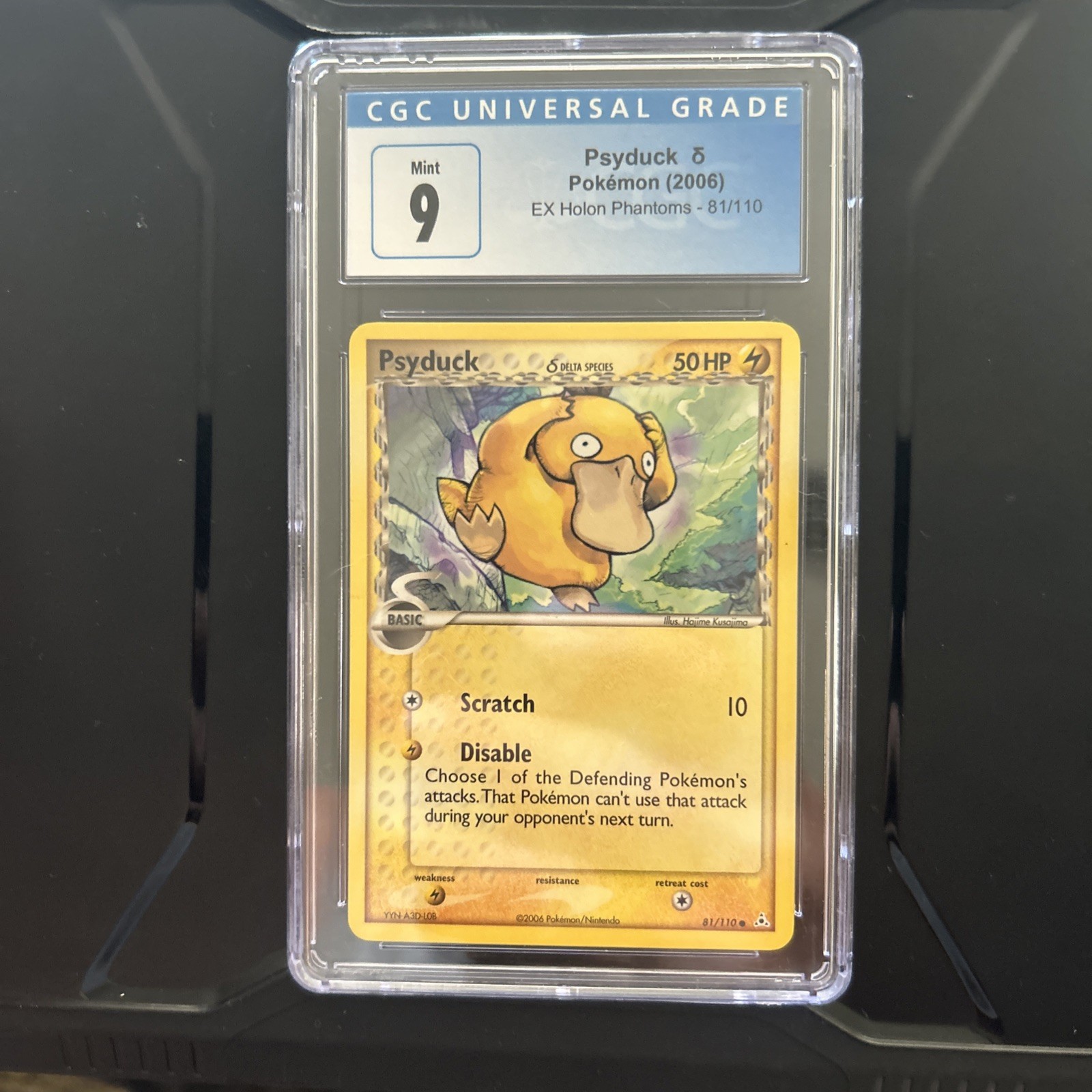 Psyduck #81 English 2006 Pokemon EX Holon Phantoms CGC Mint 9 Vintage