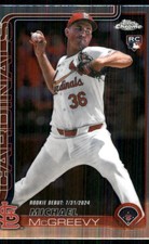 2025 Topps Chrome Update #USC36 Michael McGreevy RC St. Louis Cardinals 56442