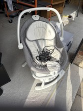 Joie Sansa 2-in-1 Electric Rocker Swing Baby Chair White/Grey
