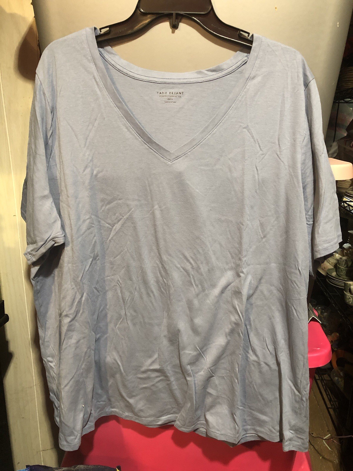Lane Bryant V-neck Perfect Sleeve T-shirt Size 22/24