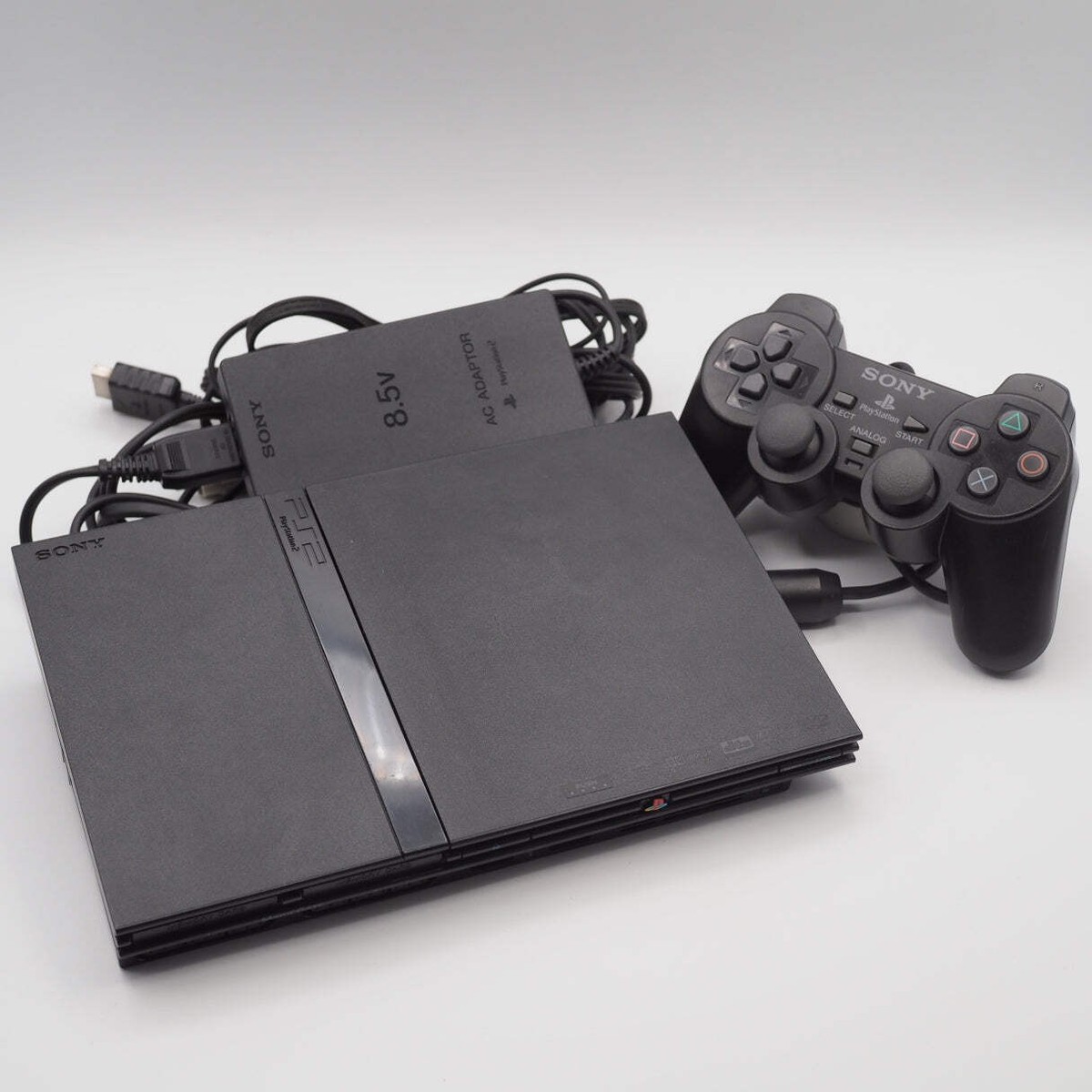 PS2 Slim Console system SCPH-70000 CB Charcoal Black NTSC-J