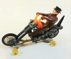 Vintage 1970's Hot Wheels Redline RRRumbler Mean Machine w/ Track Guide & Rider