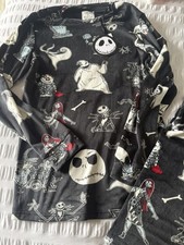 Pigiama Disney Nightmare Before Christmas set 2XS 6-8 Primark nuovo con etichette morbido 
