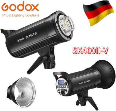 DE GODOX SK400IIV Flash strobo professionale da studio 400 W, tempo di riciclaggio 0,1-1,5 S