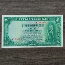 LATVIA    25 LATU    1938   P-21   SEE SCAN