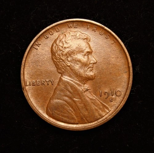 1910-S  Lincoln Wheat Cent  Almost Uncirculated