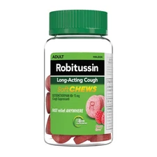 Robitussin Soft Chews, Long-Acting Cough Relief*08/2025*, Adult Formula, Berry