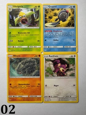 POKEMON - Kräfte im Einklang - 4x Common/Uncommon - DE
