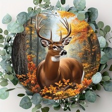 Autumn Deer for Home Cabin and Tin Metal Signs Home D�cor 8x8