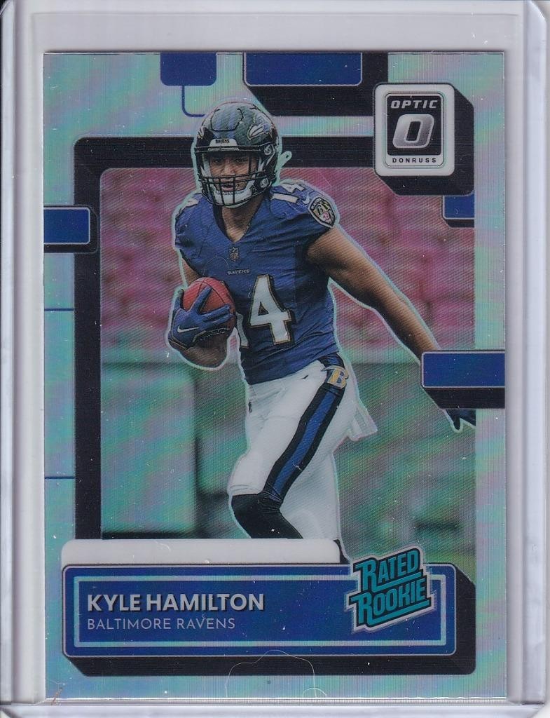 2022 Donruss Optic Rated Rookies Preview Holo #338 Kyle Hamilton RR