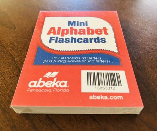 Abeka Mini Alphabet Flashcards Brand New K4 K5 1st 2nd Grade - Picture 5 of 10