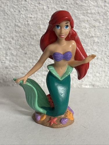 ARIEL DISNEY THE LITTLE MERMAID 2.7” ACTION FIGURE PVC TOY Cake Topper