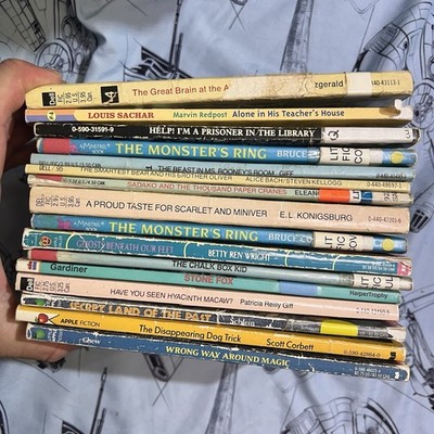 Lot of 16 Vintage Paperback Books - Kids Mystery Miscellaneous Books Random Mix
