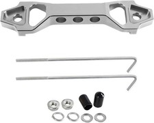 Battery Hold Down Sets, Aluminum Alloy Car Battery Holder Kit with J Silver