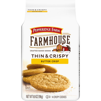 Pepperidge Farm Farmhouse Thin Crispy Butter Cookies 14 Count Pack