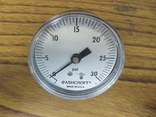 Ashcroft 2-1/2" Pressure Gauge 0/30 PSI 25W1005 H 02B 30 